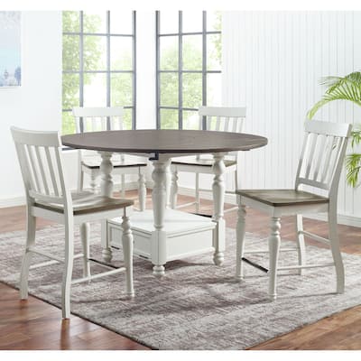 Steve Silver Jillian Counter Height Drop Leaf 5-Piece Dining Set