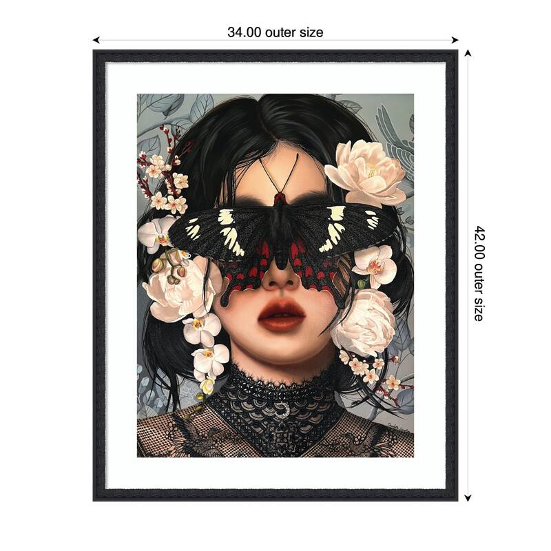 Kate and Laurel Whither Is Fled The Visionary Gleam Where Is It Now by Charlotte Brindley Framed Wall Art Print