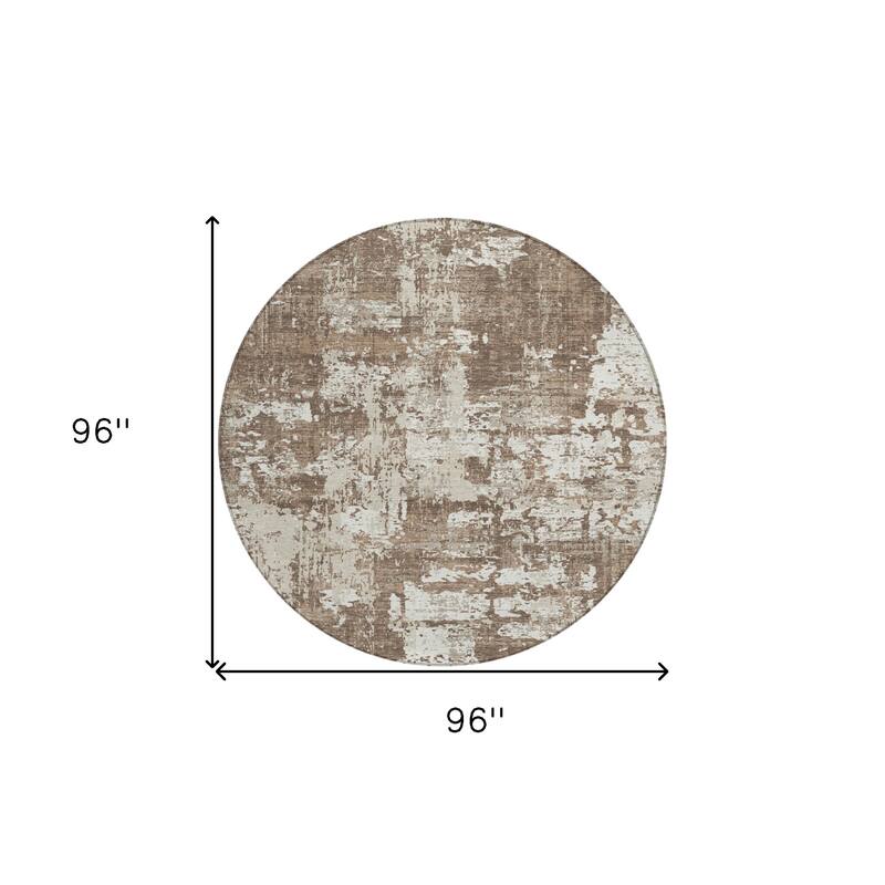 HomeRoots Abstract Transitional Rectangle Outdoor Rug