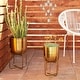 preview thumbnail 17 of 39, White Silver Gold or Black Iron Glam Contemporary Planter (Set of 2) - S/2 16", 13"H