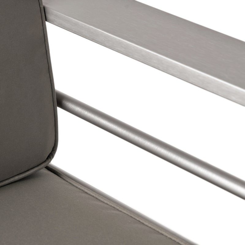 Cape Coral Outdoor Aluminum Club Chair with Cushions (Set of 2) by Christopher Knight Home