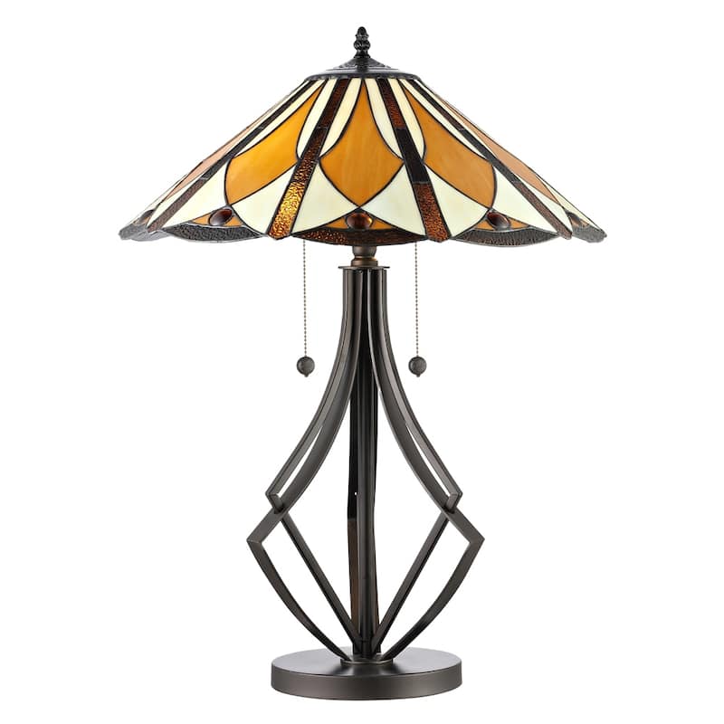 Diamond Flare Tiffany Table Lamp