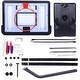 preview thumbnail 7 of 13, Portable Removable Basketball System Basketball Hoop Teenager PVC Transparent Backboard with Adjustable Height 7ft - 8.5ft