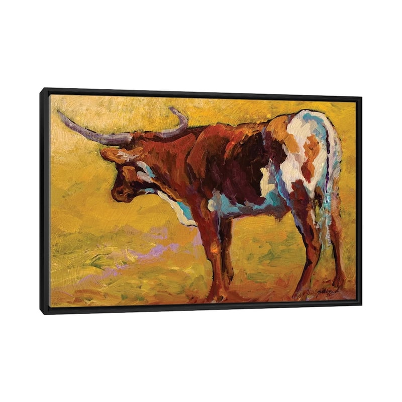 iCanvas "Longhorn Portrait, Back" by Marion Rose Framed