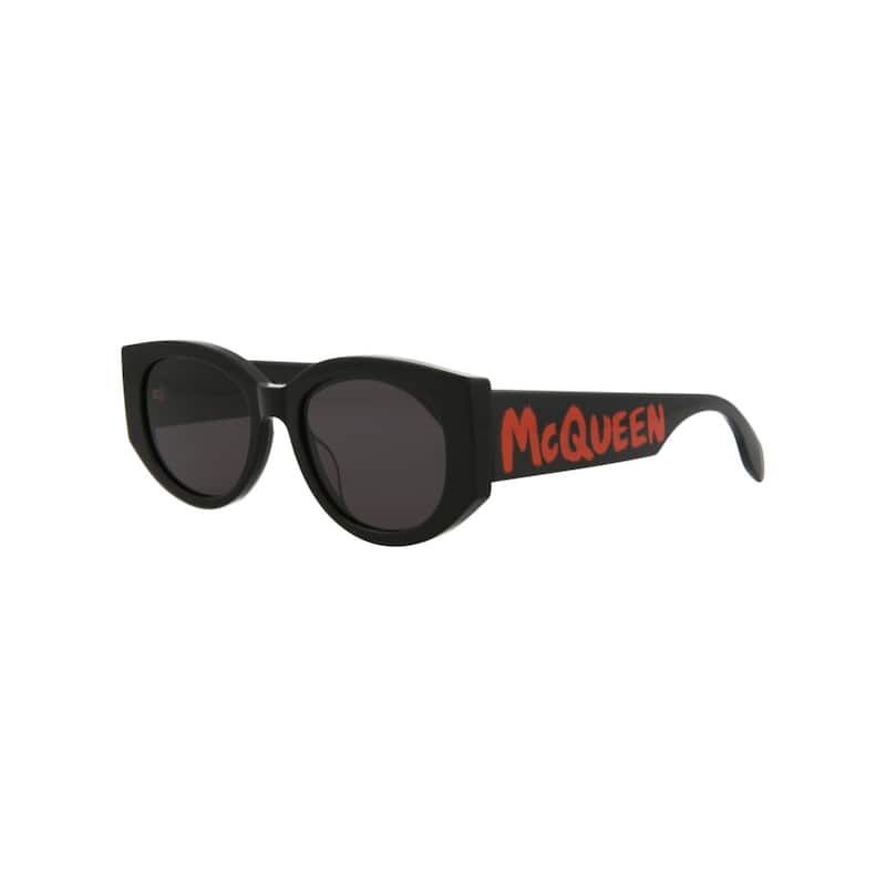 Alexander McQueen Round-Frame Acetate Sunglasses