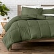 preview thumbnail 24 of 92, Bare Home Hypoallergenic Down Alternative Comforter Set California King - Cypress Green