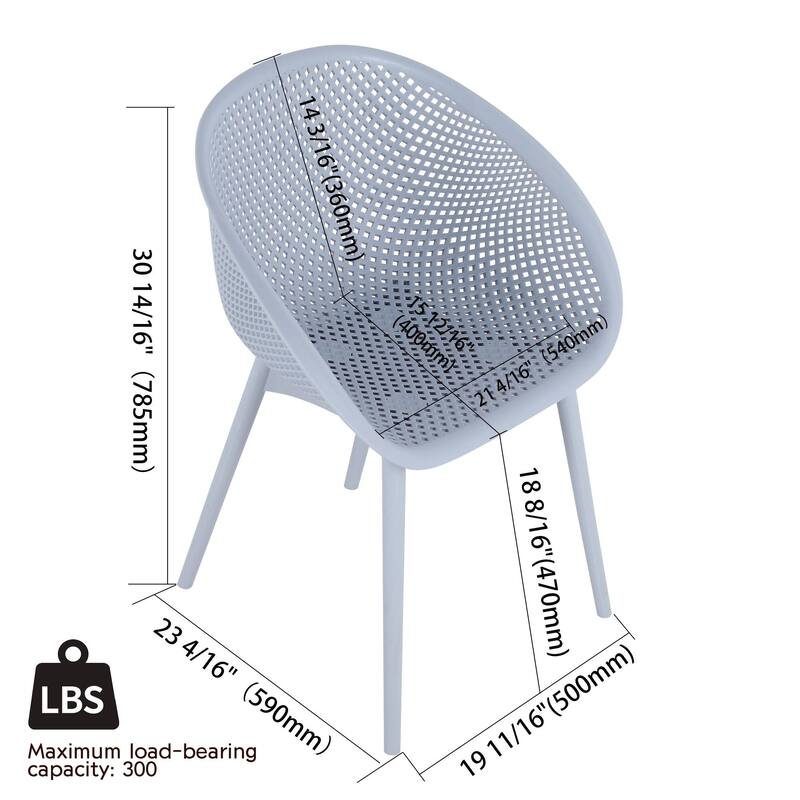 Indoor/Outdoor PP Plastic Seating