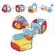 preview thumbnail 10 of 8, 5-in-1 Kids Play Tent Tunnel Set with Ball Pit and Tents Indoor Outdoor Playhouse for Toddlers - 30.7 x 30.7 x 33.9''