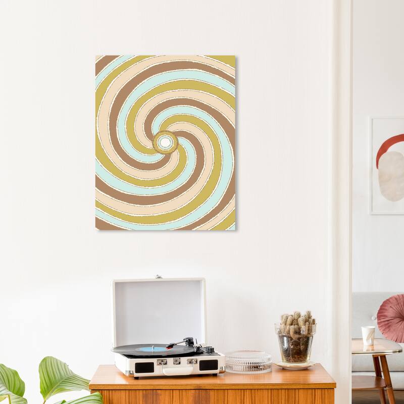 Wynwood Studio Canvas Abstract Candy Swirls Brown Glam Wall Art Canvas Print - 20 x 24