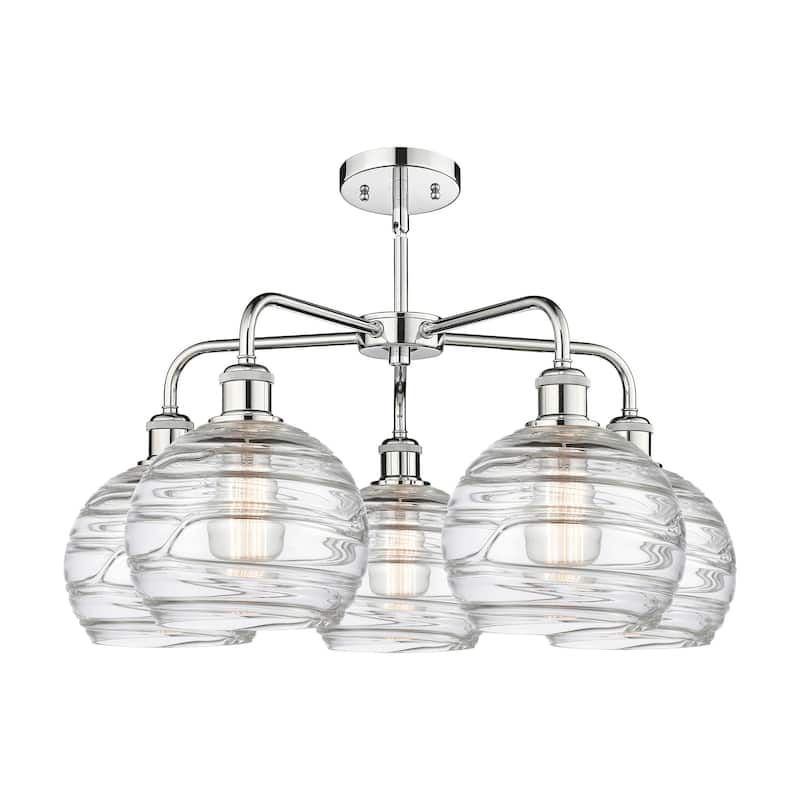 Innovations Lighting 516-5CR-16-26 Athens Deco Swirl Chandelier Athens