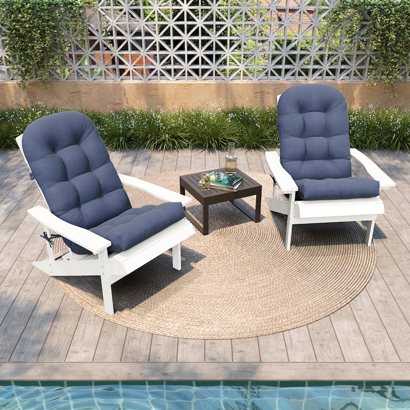 Outdoor Adirondack Chair Cushion Rocking Chair Cushions Thickened Patio Chair Pad with Sunbrella
