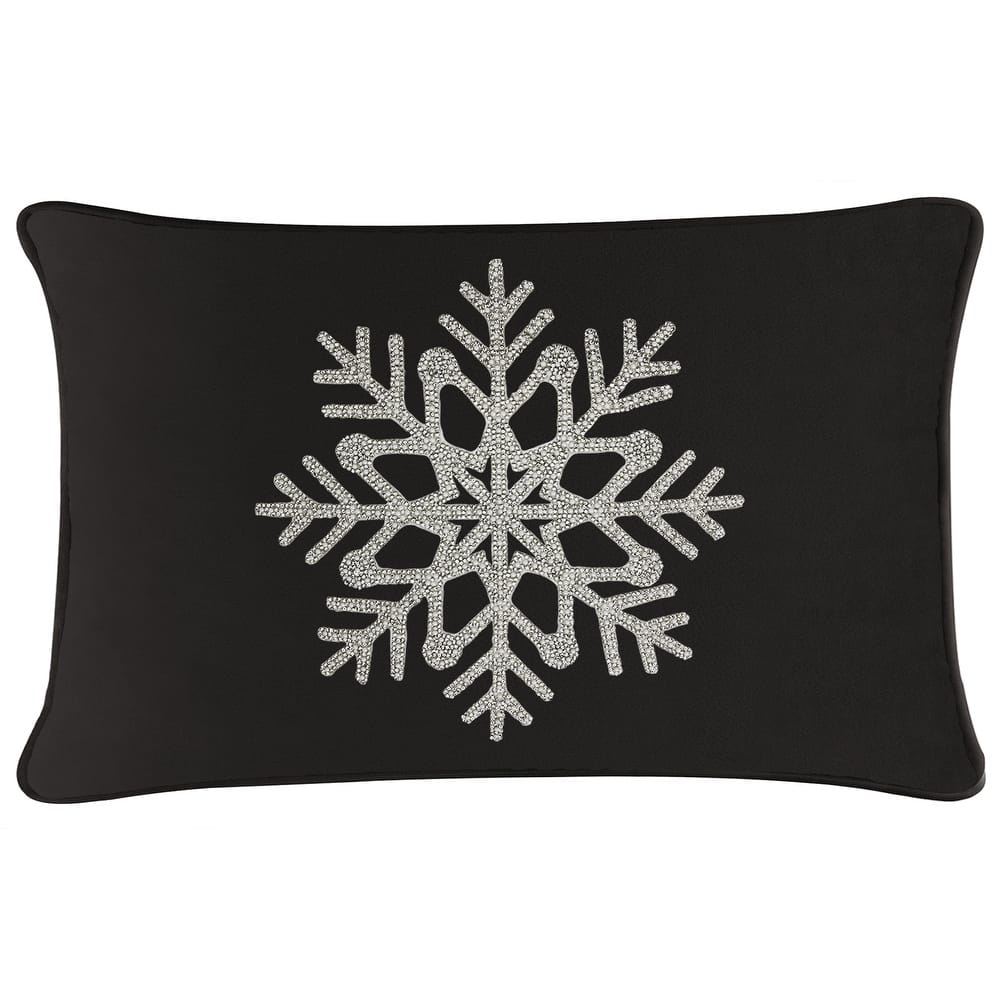 Sparkles Home Rhinestone Snowflake Pillow