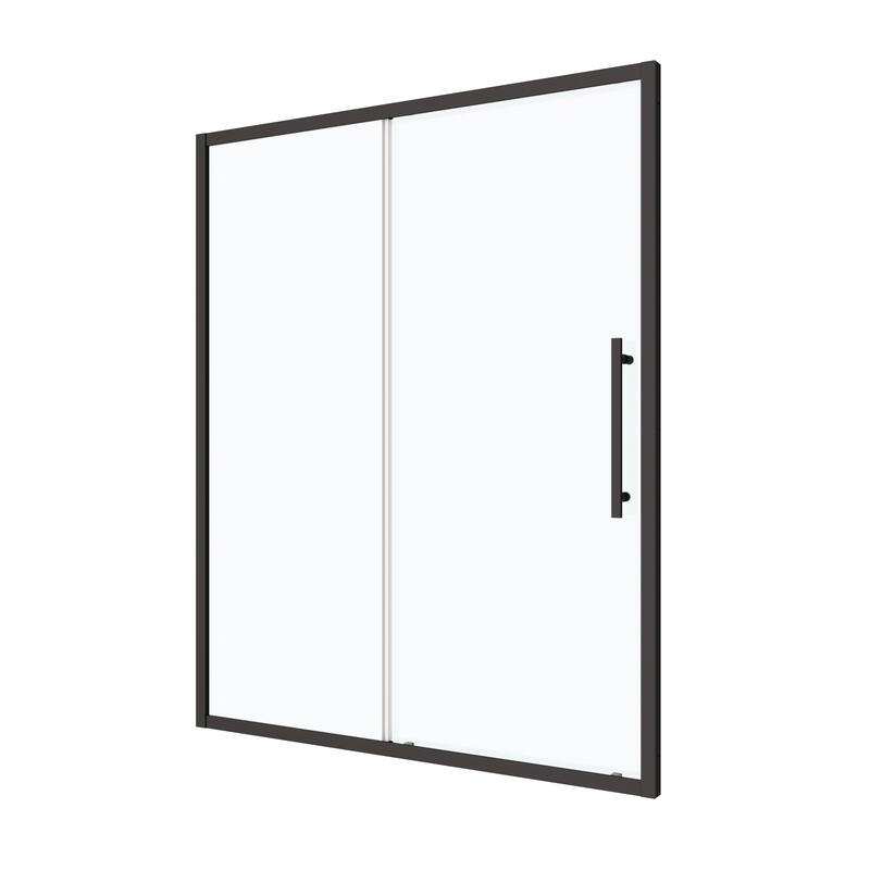 Framed Single Sliding Shower Door with 1/4" Tempered Glass
