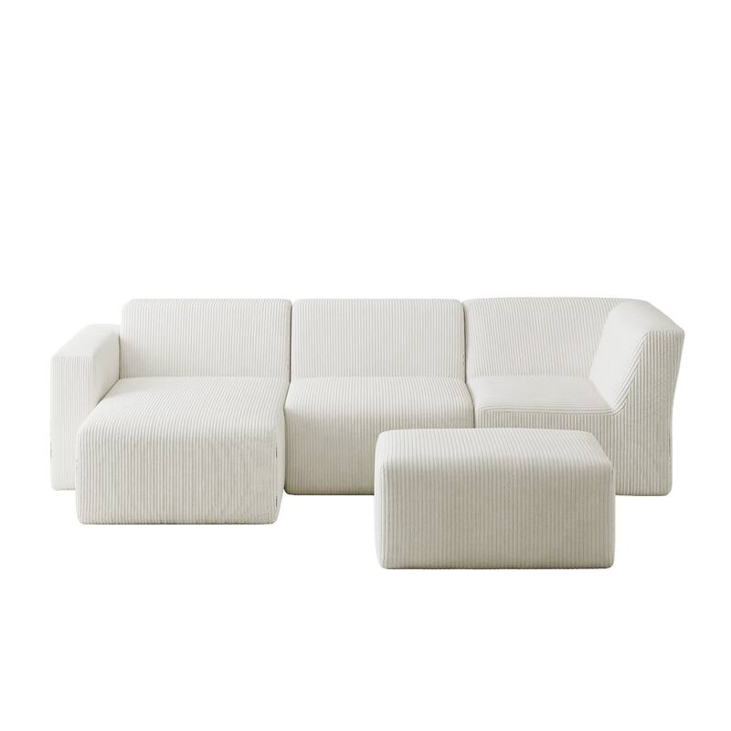 Modular Sectional Sofa 4-seater Oversized Chaise Lounge Couch for Living Room