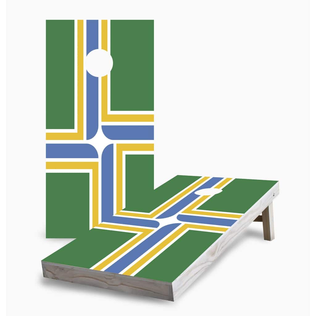 Portland City Flag Cornhole Boards