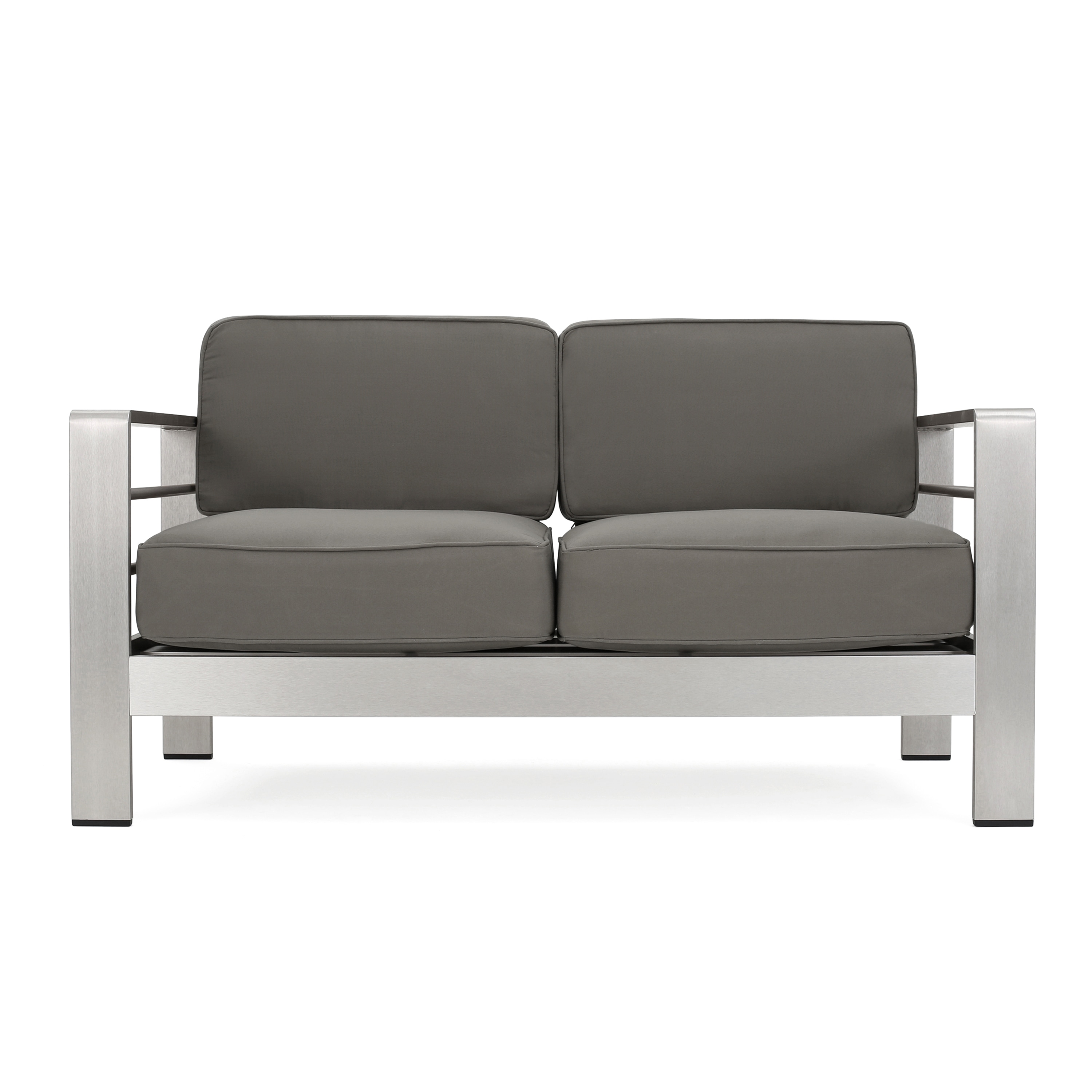 Cape coral outdoor loveseat sofa online with tray by christopher knight home