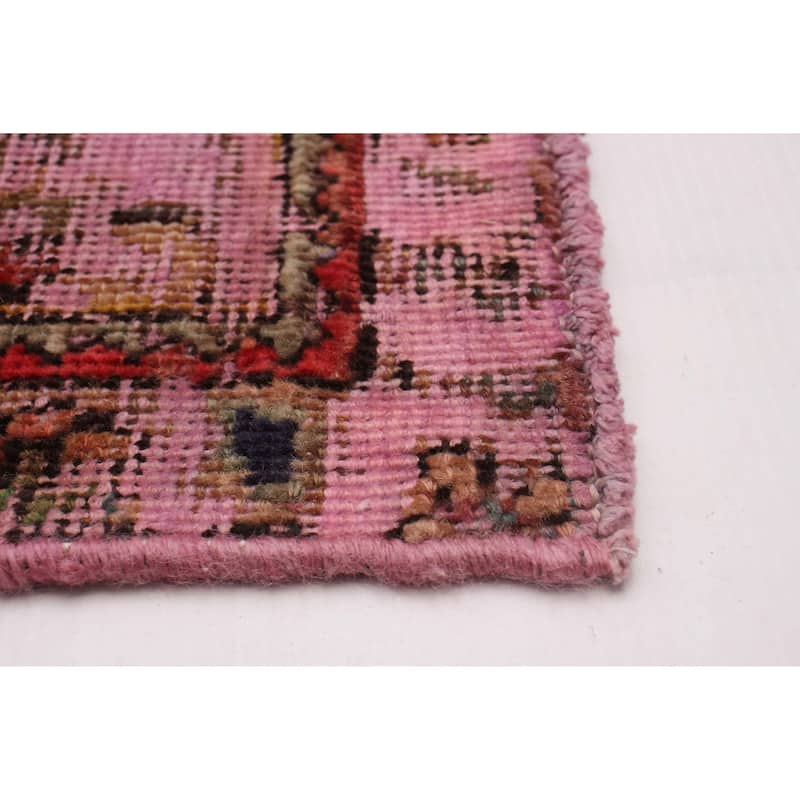 ECARPETGALLERY Hand-knotted Color Transition Pink Wool Rug - 6'4 x 10'0