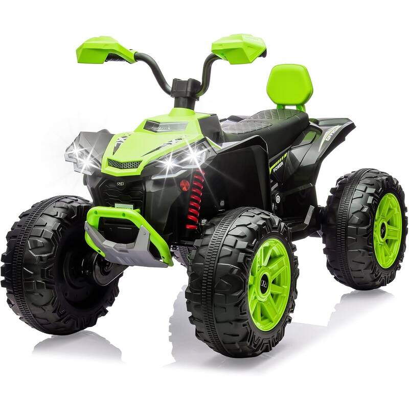 2-Seater Kids Ride-On ATV, 24V Electric Quad 4 Wheeler with 800W Motors - Green