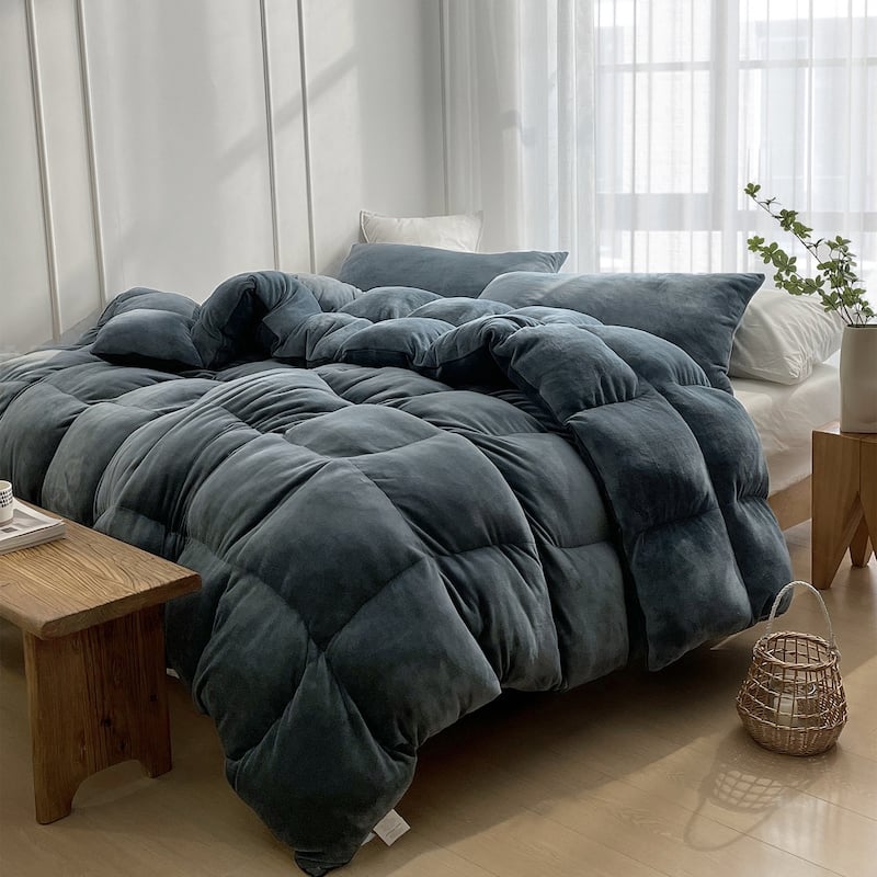 Boi He Thick® - Coma Inducer® Thick Oversized Comforter Set - King - Moss Gray