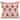 20" Orange and Cream Handloom Woven Outdoor Square Throw Pillow