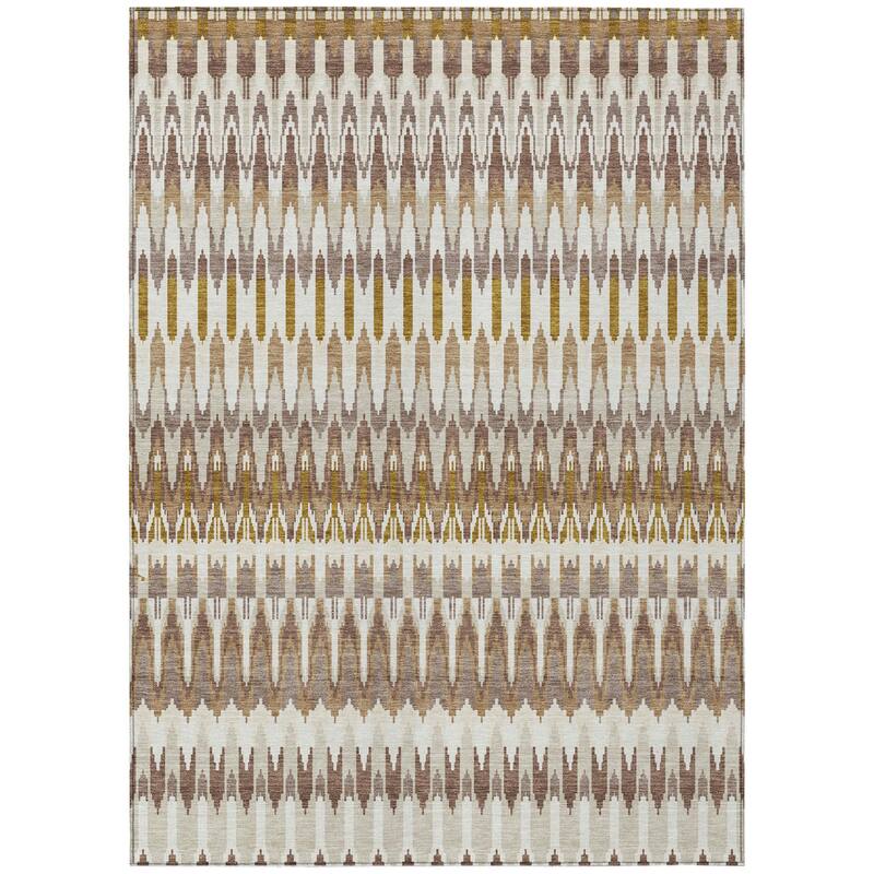 HomeRoots Southwestern Transitional Rectangle Outdoor Rug