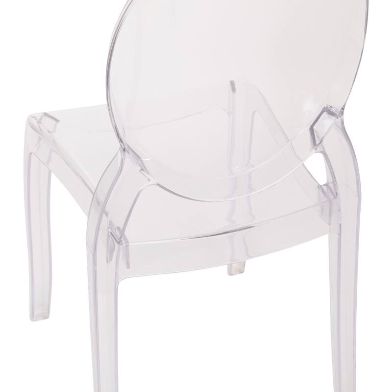 Set of 4 Extra Wide Resin All-Weather Banquet Chairs - 20.5"D x 17"W x 37.25"H