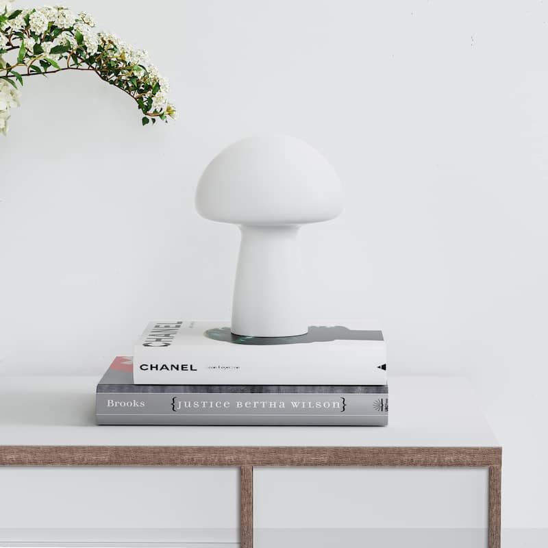 Modern Glass Mushroom Bedside Table Lamps