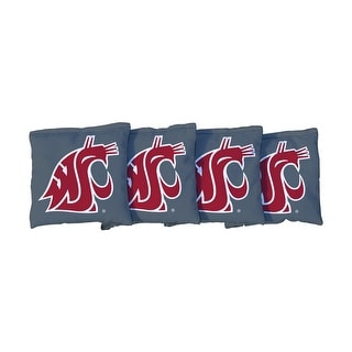 Washington State WSU Cougars Grey Cornhole Bags