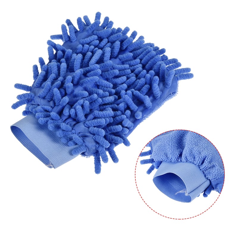 Home Microfiber Chenille Mitts Reusable Scratch-Free Cleaning Glove