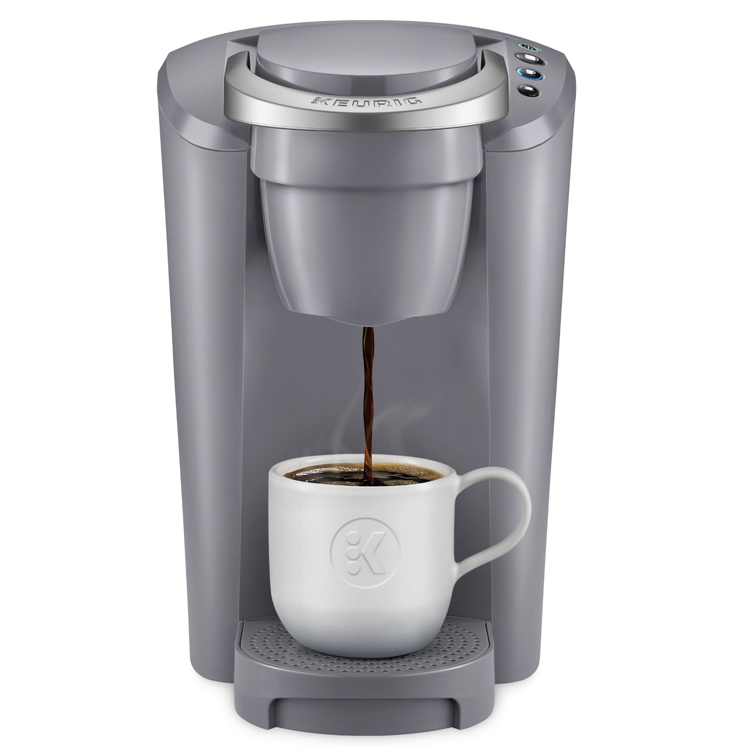 K-Compact Single-Serve K-Cup Pod Coffee Maker, Moonlight Grey