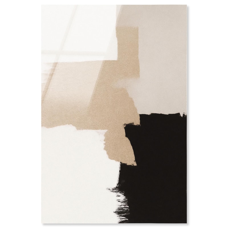 Beige and Black II Acrylic by Art Remedy, Ready to Hang - 16" x 24"