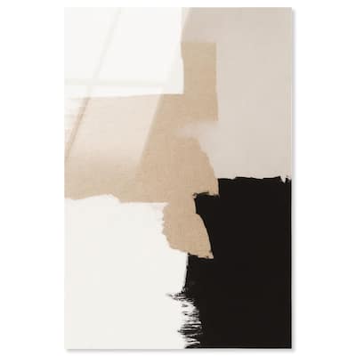 Beige and Black II Acrylic by Art Remedy, Ready to Hang