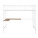 preview thumbnail 12 of 24, Twin Size Metal Loft Bed with Desk, Ladder, and Metal Grid for Kids