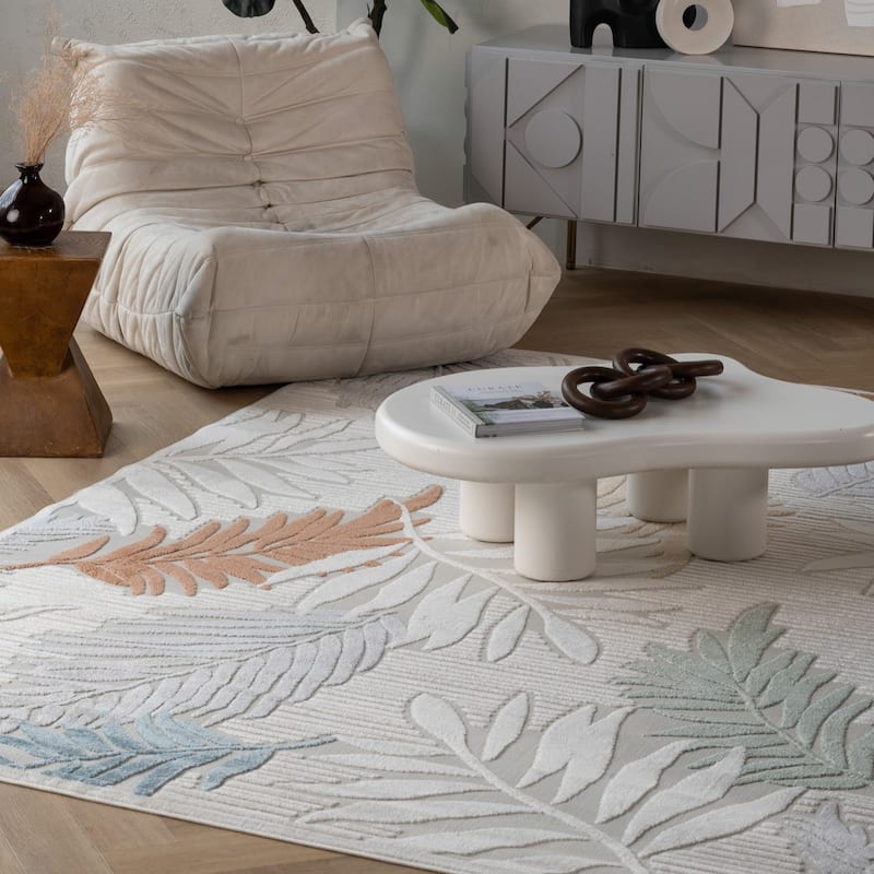 Beso Lush Floral Weather Resistant Current & Stylish Outdoor Rug