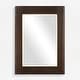 preview thumbnail 1 of 3, Uttermost 08218 Catron 33-7/8"W x 45-5/8"H Rectangular Beveled Accent Brown