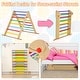 preview thumbnail 7 of 7, Gymax 3-In-1 Wooden Folding Climber Set w/Reversible Ramp Height