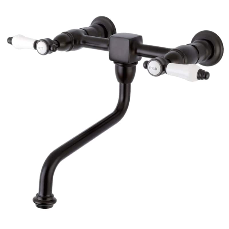 Kingston Brass Bel-Air 1.2 GPM Wall Mounted Bridge Bathroom Faucet