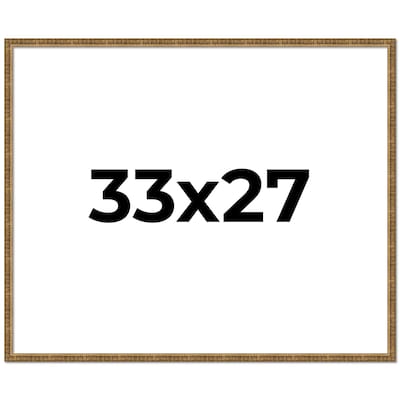 33x27 Frame Gold Kingsley Distressed Solid Wood Picture Frame Width