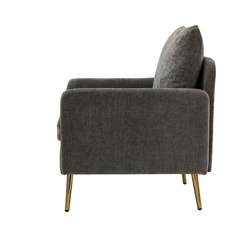 Narycia Upholstered Modern Arm Chair with Removable Cushions Set of 2 by HULALA HOME