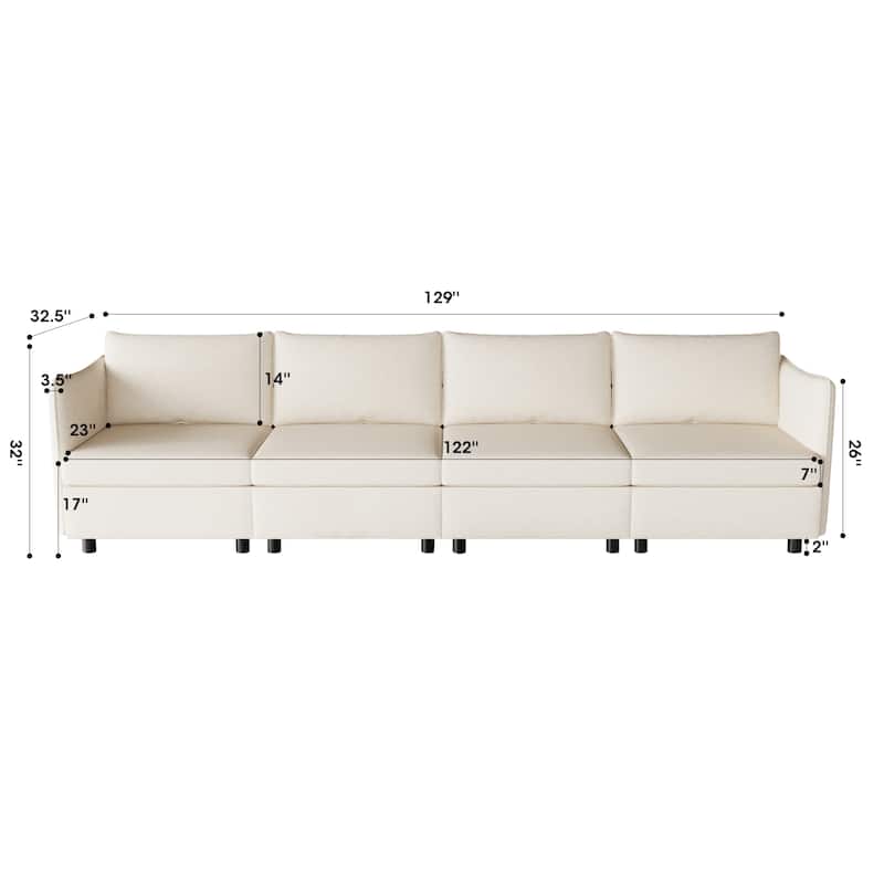 Christopher Knight Home - Ashton Modular Sectional Sofa with Storage and Sleeper Function