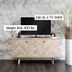 preview thumbnail 7 of 6, Living Skog Scandi Sideboard Herringbone TV Stand with Drawers and Wooden Legs for TV's up to 65-inch TV