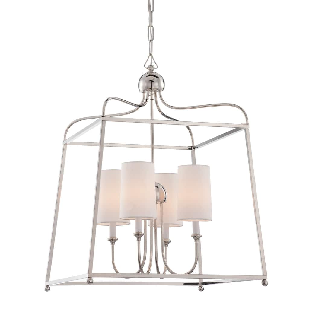 Crystorama Lighting Group Sylvan 4 Light 21-1/2" Wide Cage Chandelier