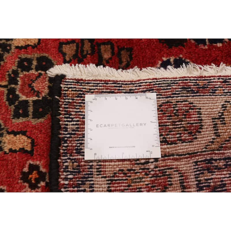 ECARPETGALLERY Hand-knotted Andelz Red Wool Rug - 3'5 x 14'9