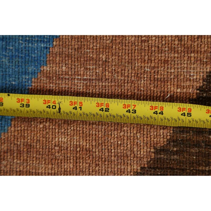Vegetable Dye Contemporary Abstract Wool Area Rug Hand-knotted Carpet - 5'8" x 7'9"