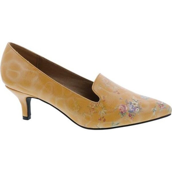 mustard kitten heel shoes
