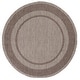 preview thumbnail 79 of 83, SAFAVIEH Courtyard Diann Indoor/ Outdoor Waterproof Patio Backyard Rug 5'3" Round - Beige/Brown