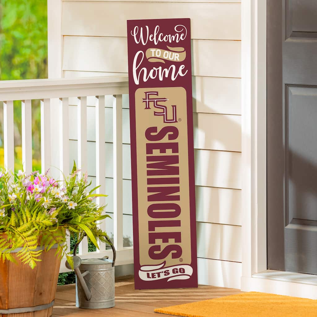 47" Double Sided Seasonal Porch Leaner, Florida State University - 47" x 11.25"