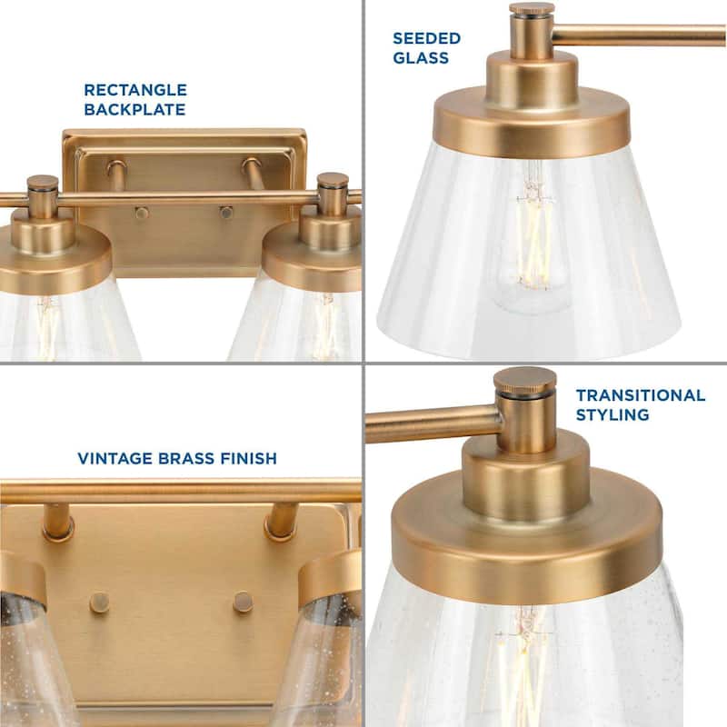 Progress Lighting P300351 Hinton 4 Light 34" Wide Bathroom Vanity