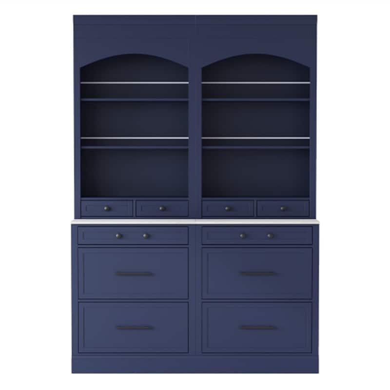 Freestanding Kitchen Pantry Cabinet Combo/Single Kitchen Pantry, Tall Kitchen Hutch with Storage Drawers and Adjustable Shelf