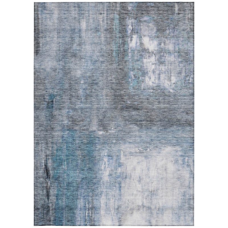 HomeRoots Abstract Transitional Rectangle Outdoor Rug